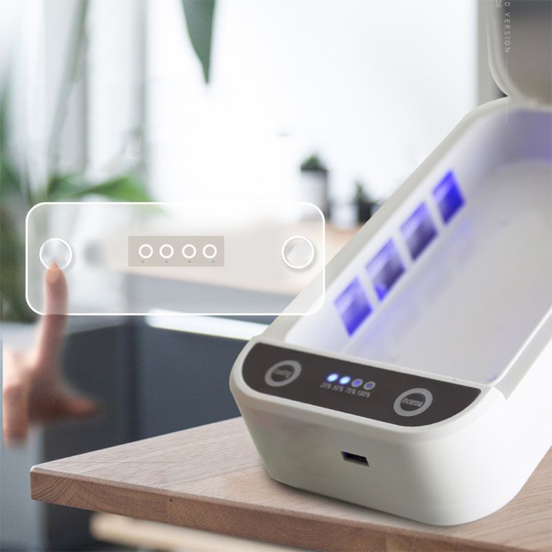 USB UV Sterilizer LED Disinfection Device Uv Sterilizer Box Ultraviolet Light Disinfection Box Cleaning Tool for Beauty