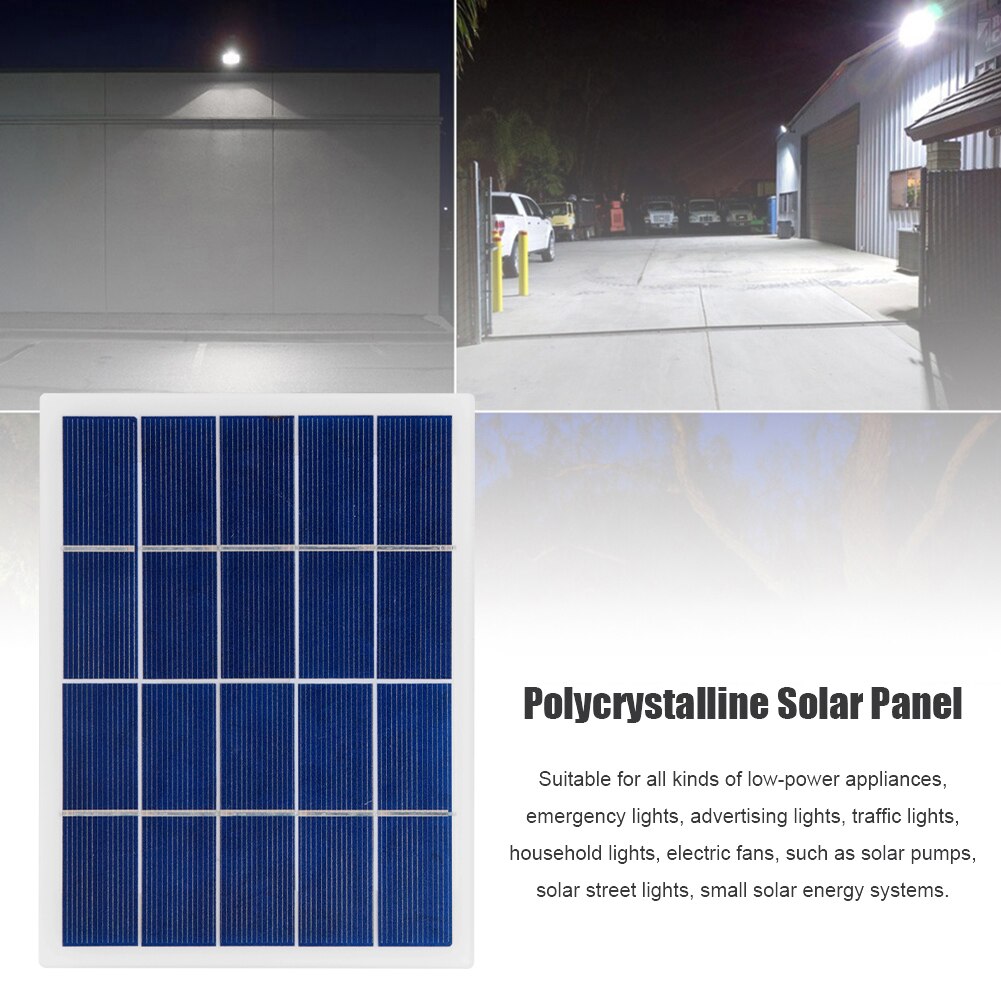 3W 5V Solar Lamp Batterij Panel Solar Charger Automatisch Opladen Polykristallijn Silicium Cel Lading Board