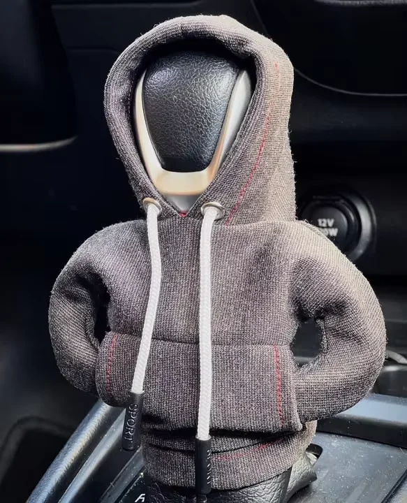Sudadera con capucha Universal para palanca de cambios de coche, decoración Interior, cubierta con capucha de cambio de marchas, cubierta de cambio, decoración de manija de engranaje, compatible con Manual automático: Verde