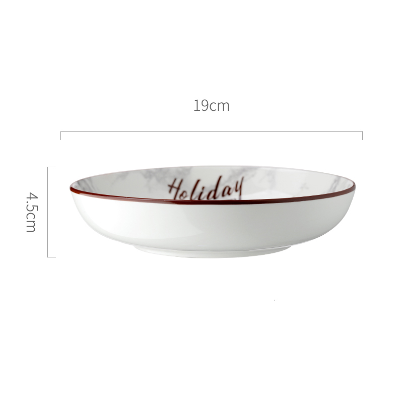 Marble Ceramic Tableware Dinner Plate Dishes Luxury Plate Dinnerware Kitchen Plate Tableware Set