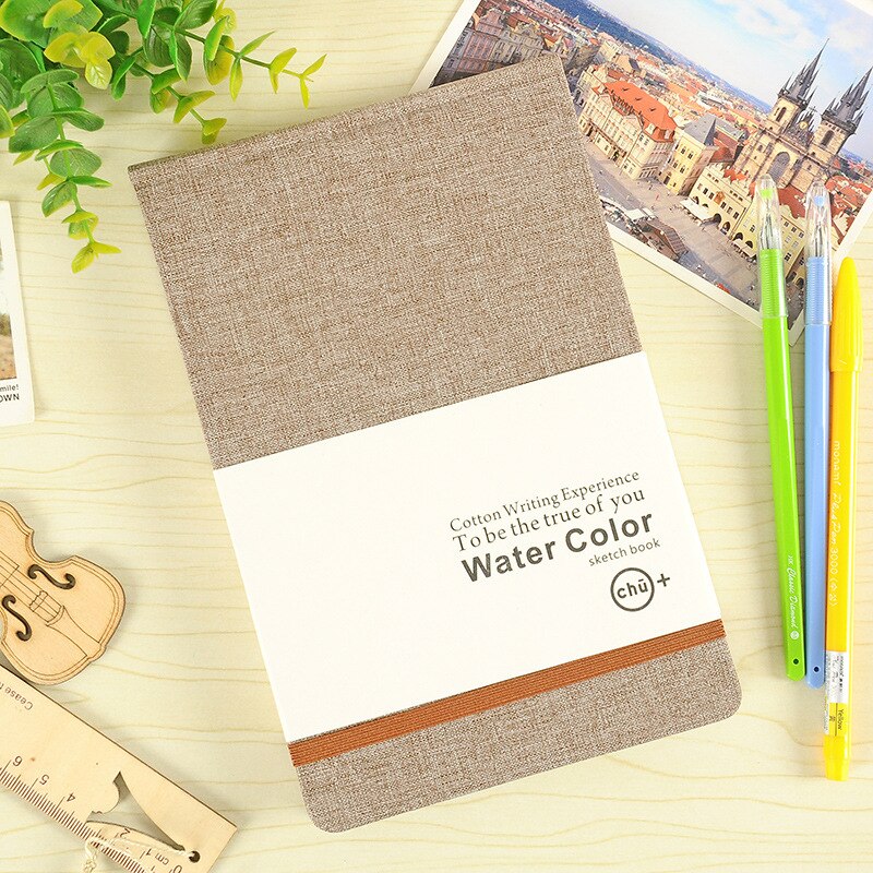 Cuaderno de bocetos para cuadros de acuarela A5, cubierta dura, papelería no defecteri, cuaderno de notas de dibujo, Libreta de escritorio, planificador