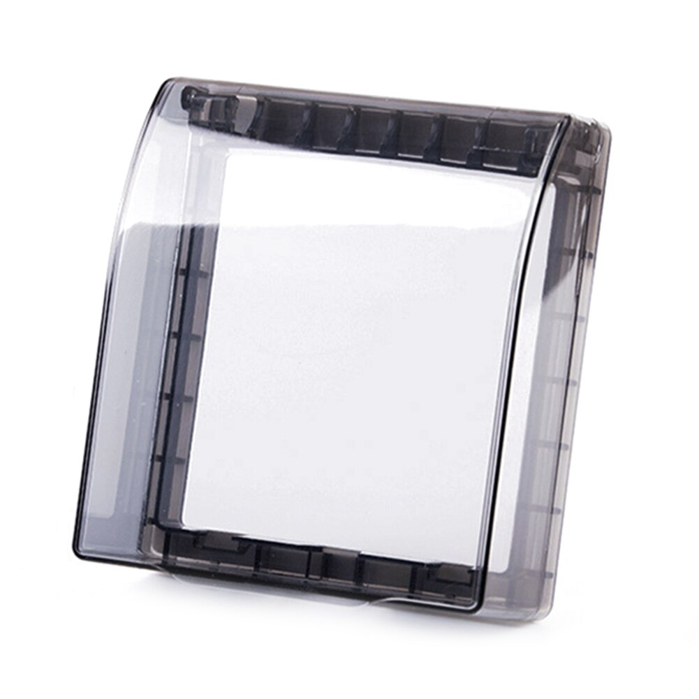 Funda protectora para enchufe de pared, caja Rectangular, resistente al agua, para el hogar: Black-Short