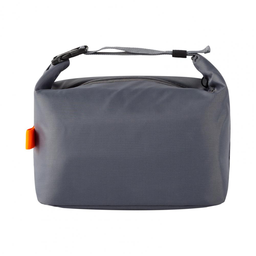 Lunch Box Bag Zipper Closure Large Capacity Waterproof Lunch Carrier Easy to Clean Portable Bento Bag Insulation Pouch: WHITE