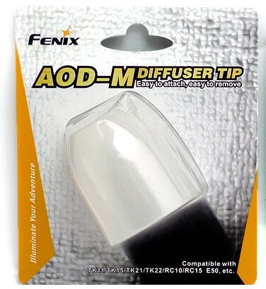 Fenix AOD-S AOD-M Diffuser Tip Compatibel Met PD22, PD32, PD35, LD12, LD22, E25, e35, TK11, TK15, TK22, RC10, RC15: AOD-M