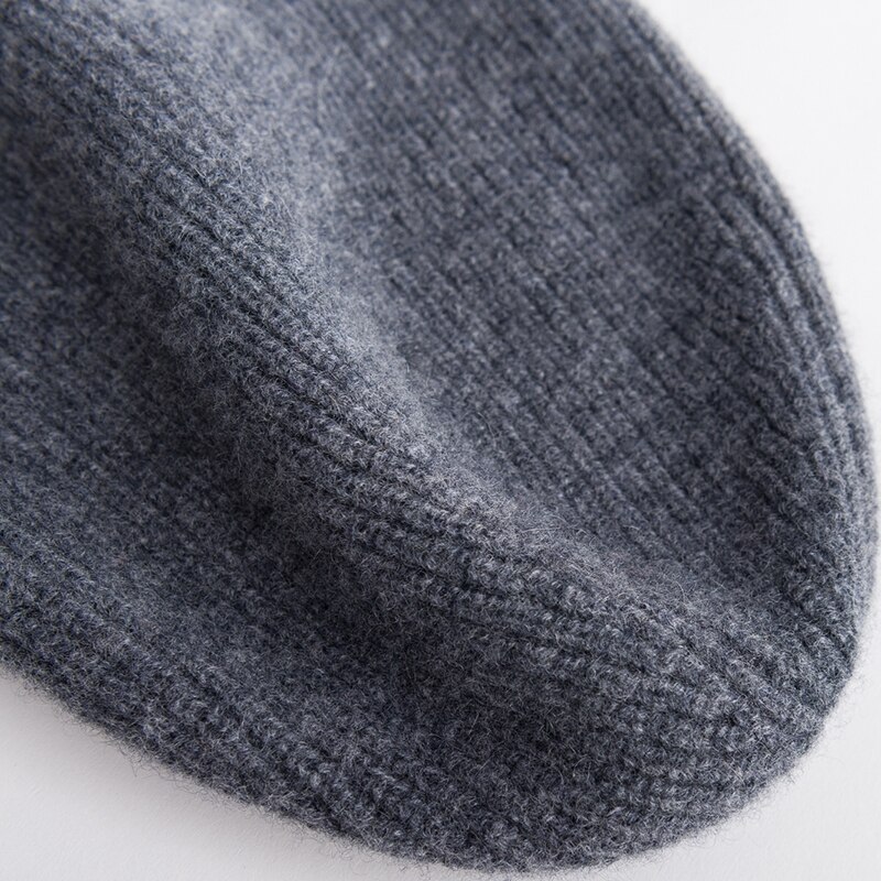 Kvinder hatte 100%  ged cashmere strikket hovedbeklædning efterår & vinter blød hat 3 farver