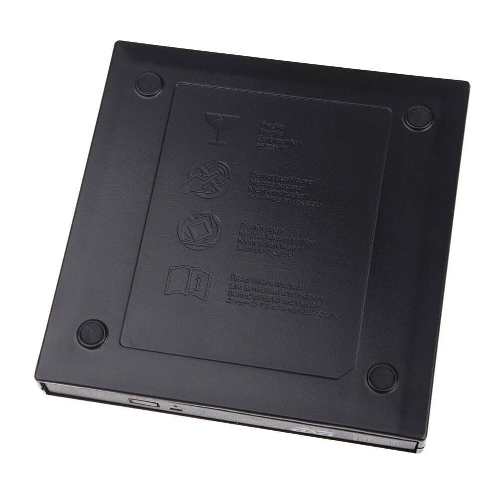 USB 2.0 External Slim Portable Optical Disc Drive for Notebook PC Laptop