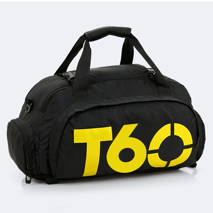 Sacs à main étanches T60 pour hommes et femmes, sacs de sport, de Fitness, d&#39;entraînement, de voyage/bagages multifonctionnels, à bandoulière: 6yellow