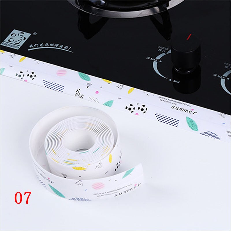 Kitchen joint sealing strip waterproof strip bathroom toilet slot corner tape: 07