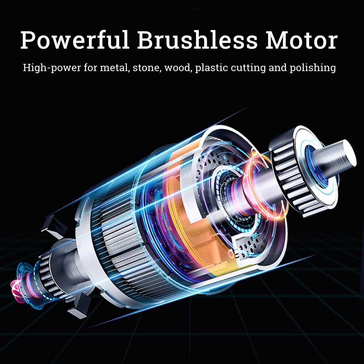 125mm Brushless Cordless Angle Grinder For Makita 18V Battery Power Tools Polishing Grinding Cutting Machine