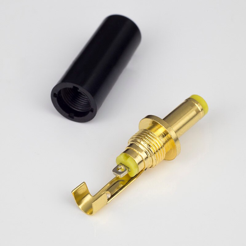 Prise d'alimentation cc pour ligne de sortie linéaire, 1 pièce, plaqué or, 5.5x2.5mm, 5.5x2.1mm, 4.0x1.7mm, 3.5x1.3mm, DIY