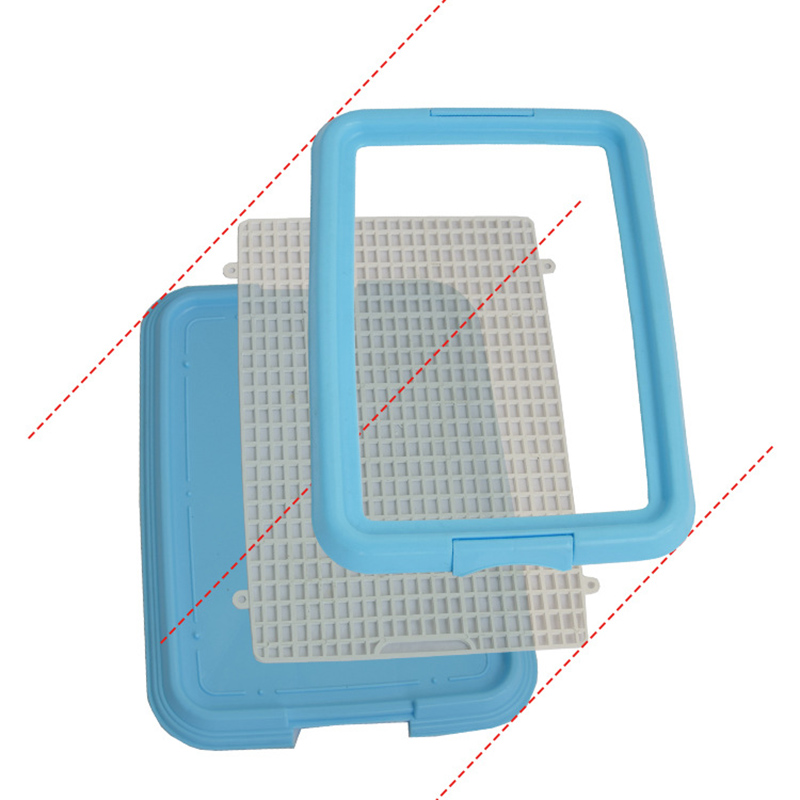 Plastikowa siatka siatka płaska kolumna zwierzę domowe toaleta dla psów czysty kolor duża dla małych psów trening kuweta mata czyszczenie zwierząt dostarcza P7ding