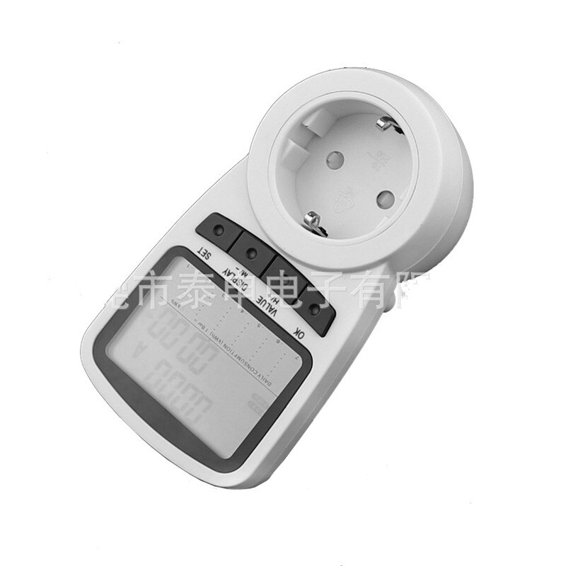 Digital effekt energi spänning watt strömmätare monitor checker tester analysator el energimätare uttag  ac230v eu-kontakt