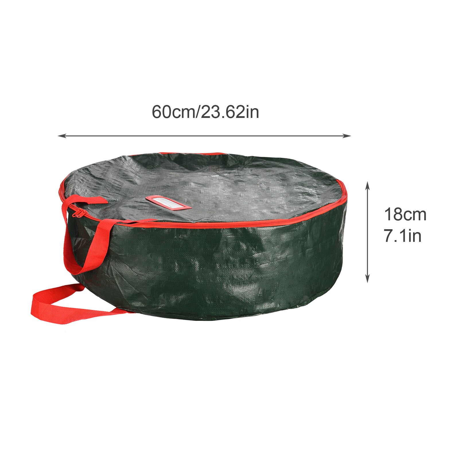 Foldable Round Christmas Wreath Oxford Cloth Storage Bag Durable Handles Easy To Carry Home Storage: 6