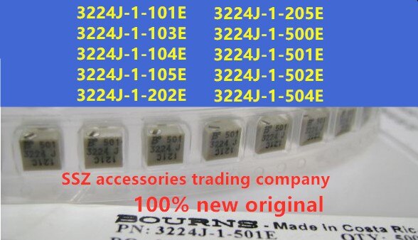 10Stck 3224J-1-101E 3224J-1-103E 3224J-1-104E 3224J-1-105E 3224J-1-202E 3224J-1-205E 3224J-1-500E 3224J-1-501E 3224J-1-502E