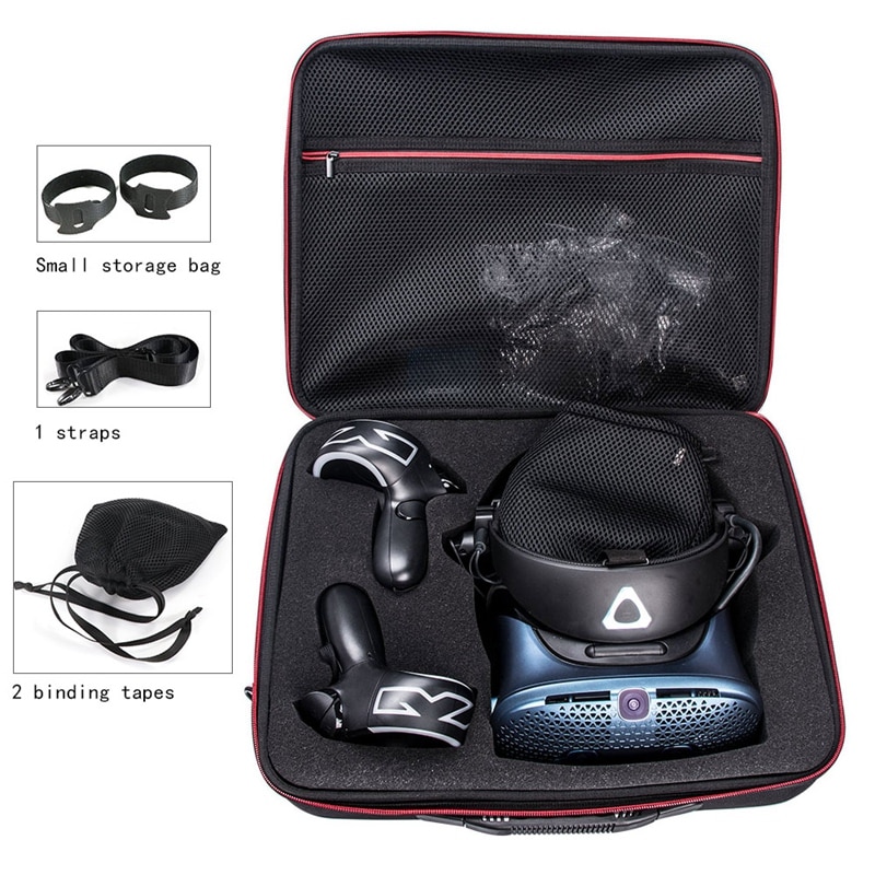 Schouder Eva Travel Case Voor Htc Vive Cosmos Vr Virtual Reality Headset Accessoires Pouch Carry Case Beschermende Opbergdoos