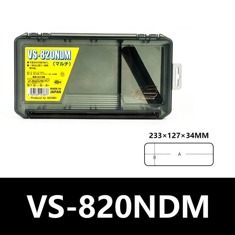 MEIHO VS-820 Multifunctional High Resistance with Visible Strength Plastic Fishing Lure Fishing Tackle Bait Box: 820NDM