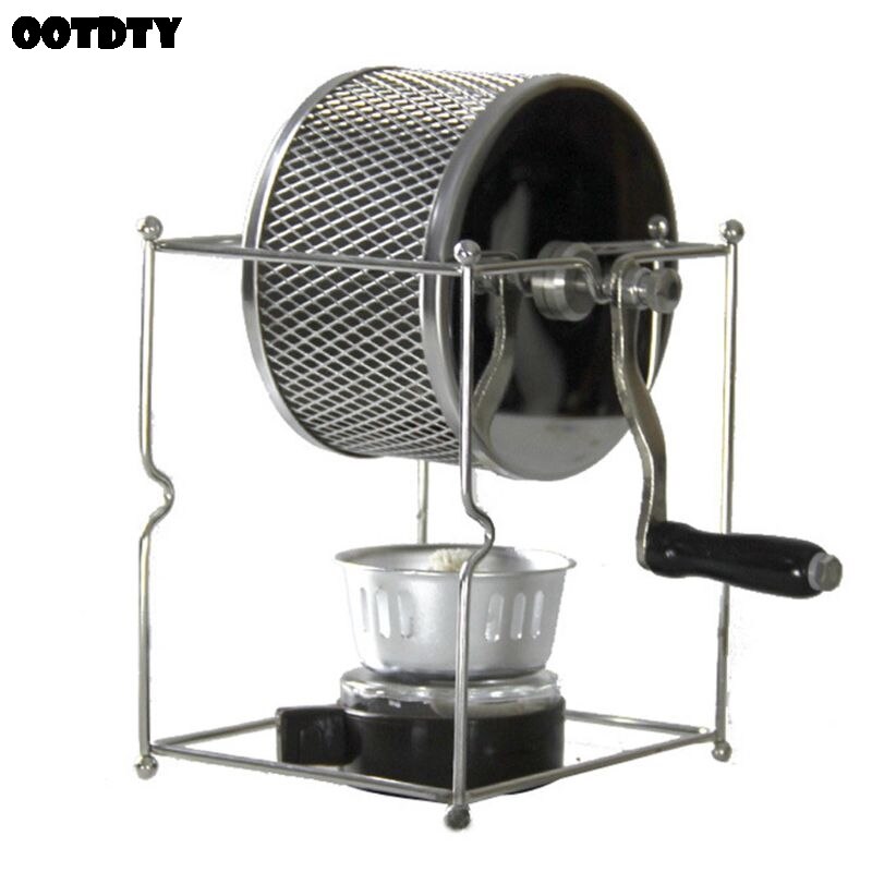Portable Manual Coffee Bean Roaster Set Stainless Steel Mill Hand Crank for Home Travel Camping Adjustable Handy Kitchen Tools: Default Title