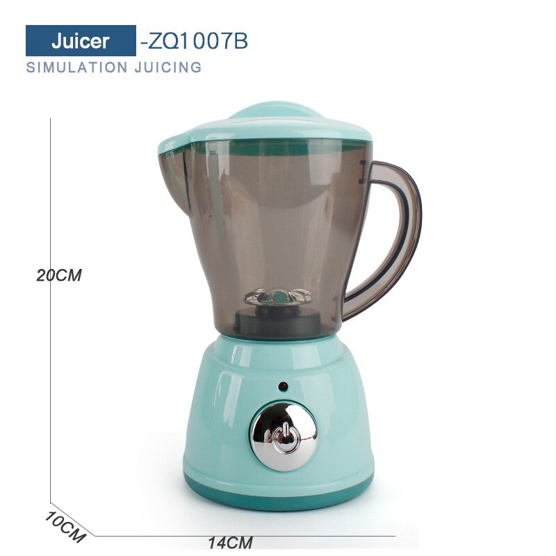 Baby Girl Giocattoli Cucina Giocattolo della Casa del Gioco di Simulazione di Puzzle Per Bambini Famiglia Serie Apparecchio di Grandi Dimensioni Set Forno A Microonde Domestico: Juicer  Blue