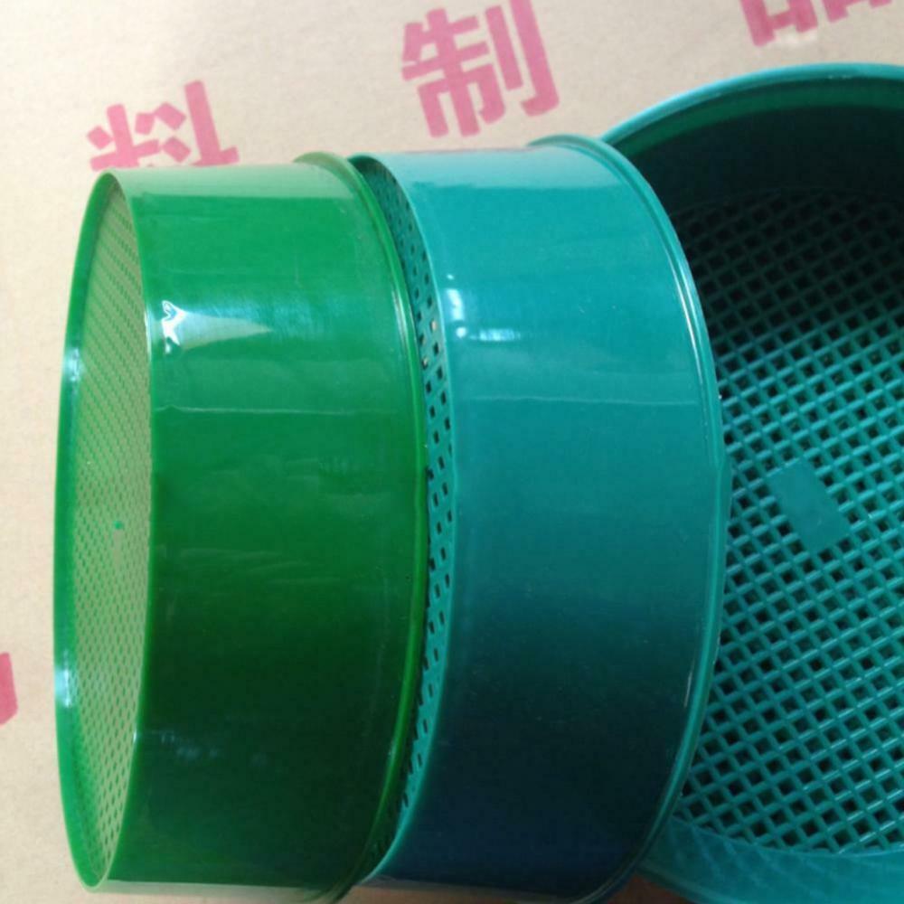 Plastic Garden Sieve Riddle Green For Compost Soil Stone Mesh Soils Sieve Filtration Large Stones+Twig From Soil Garden Tool Q40