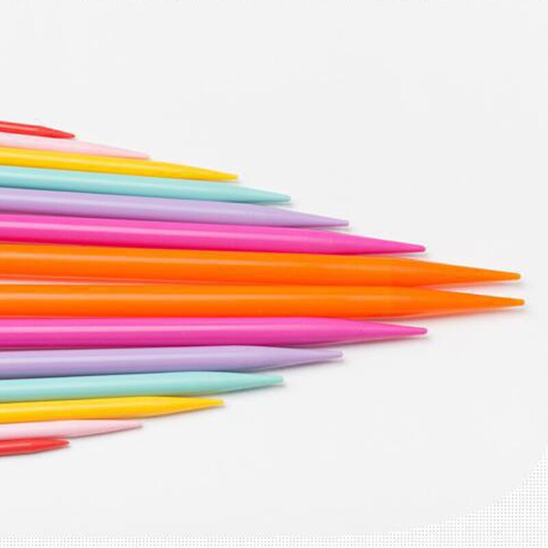 2pcs 25cm Knitting Needles 4.0mm-10.0mm Single Point Yarn Weave Knitting Needles Hook For Scarf Sweater Clothes Tools