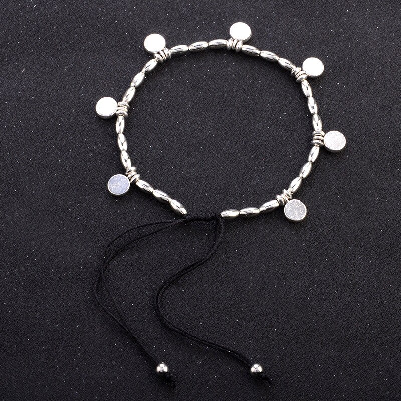 Modyle Silver Color Anklets for Women Vintage Bracelet Bohemian Flower chaine cheville barefoot sandals halhal Foot Jewelry