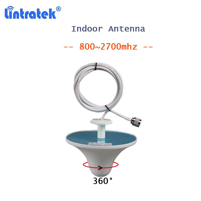 Lintratek 800~2700mhz Indoor antenna 3dBi for GSM 2G 3G 3G Signal Booster Indoor Internal Ceiling Antenna for WCDMA UMTS 2100 4G