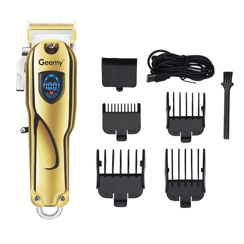 salon Senior Clipper hair cut machine Metal body salon with LCD display all metal hair clipper for men trimmer