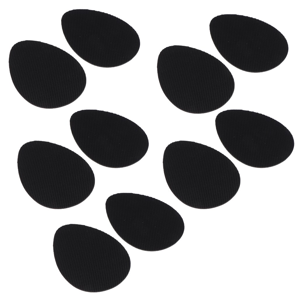 6pairs Anti-Slip Heel Shoes Sole Grip Protector Non-Slip Cushion Pads Black