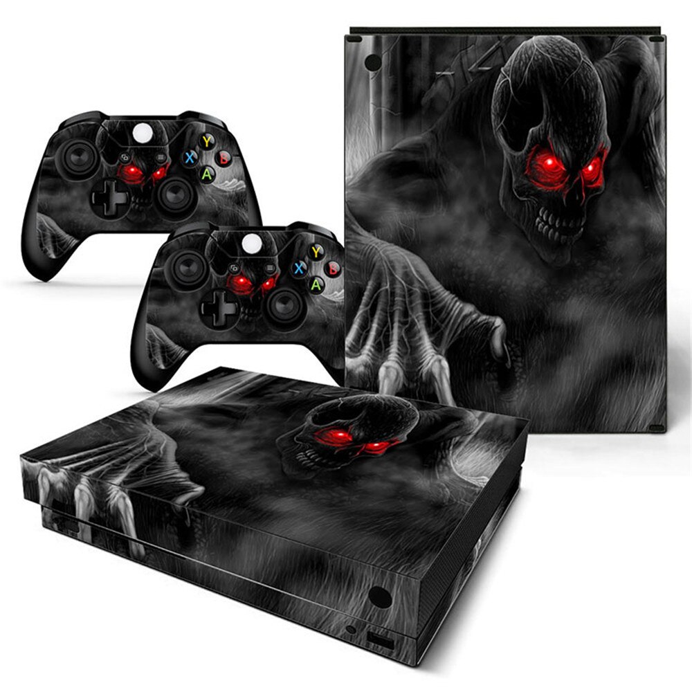 Game Full Cover Skin Console &amp; Controller Decal Stickers for Xbox One X Skin Stickers Vinyl: TN-XBONEX-5172