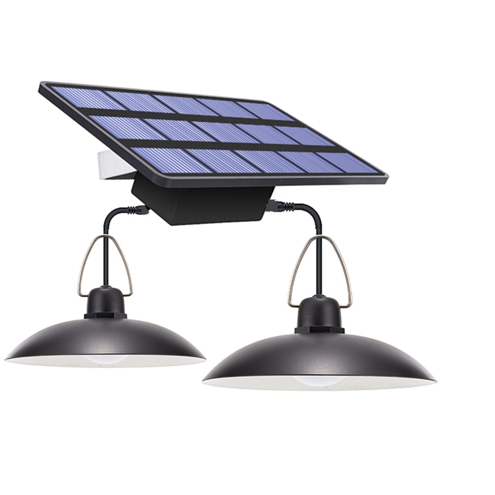 Solar Light Led Lamp Plafond Veranda Solar Kroonluchter Licht Met 9.8FT Cord Solar Lamp Voor Garden Yard Verlichting