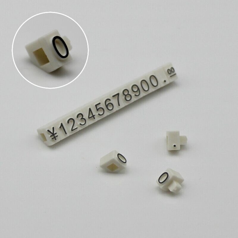 3*5mm justerbar pris kube tag til smykker pris display tæller stativ nummer brev dollar pris blok kit til detailbutik