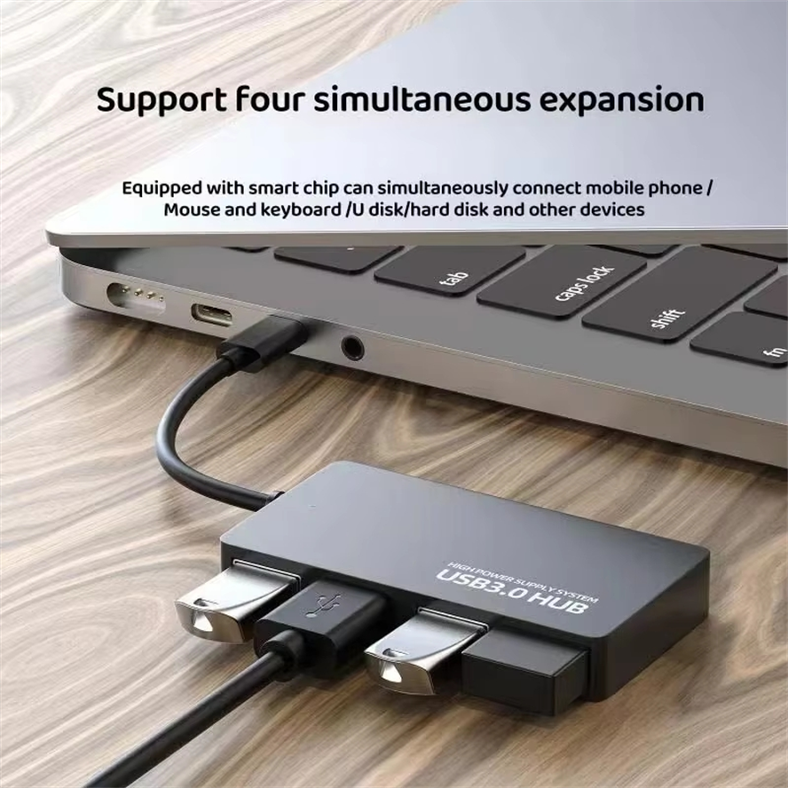 USB 3.0 HUB-adapter USB HUB 3.0 Extender 4-poorten Dockingstation Hoge snelheid datumoverdracht voor pc Laptop Accessoires USB-splitter