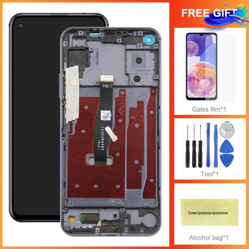 6,26-Zoll-Bildschirm für Huawei Nova 5T Nova 5T LCD-Anzeige Touchscreen-Digitizer mit Rahmenmontage für Honor 20 Honor20 Ersatz: khaki