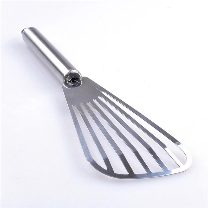 Fish Spatula Metal Stainless Steel Blade With Wooden Handle Fish Tuner Utensils For Kitchen Cooking Tool
