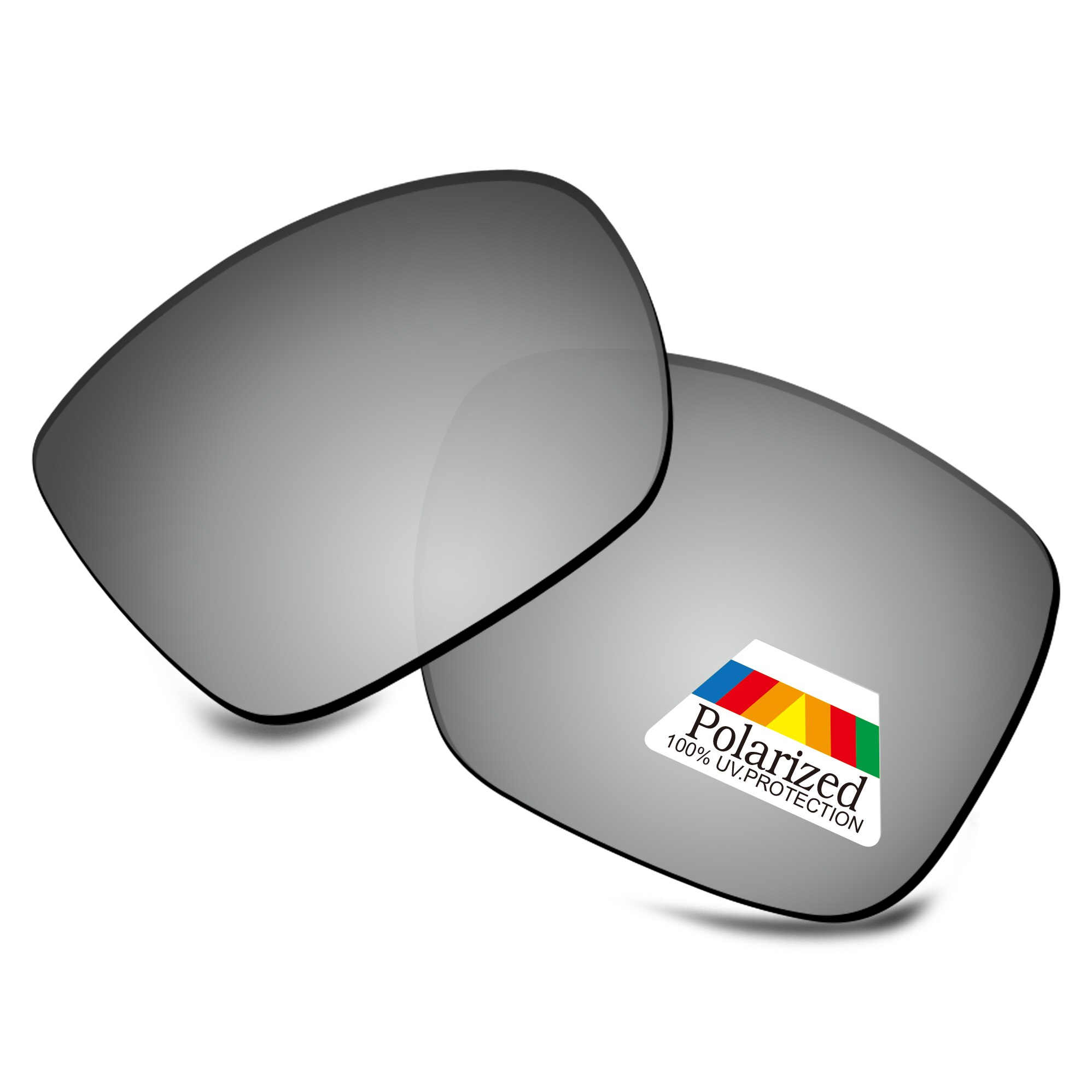 Bwake Polarisierte Ersatz Linsen für-Oakley TwoFace XL OO9350 Sonnenbrille Rahmen-Mehrere Optionen: Satin Silver