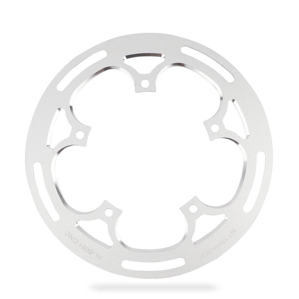 50t 52t 53t 54t Single Chainring Aluminium Alloy Bicycle Chain Ring Chain Wheel Ring Protective Cover Cycling Accessories: 52T silver