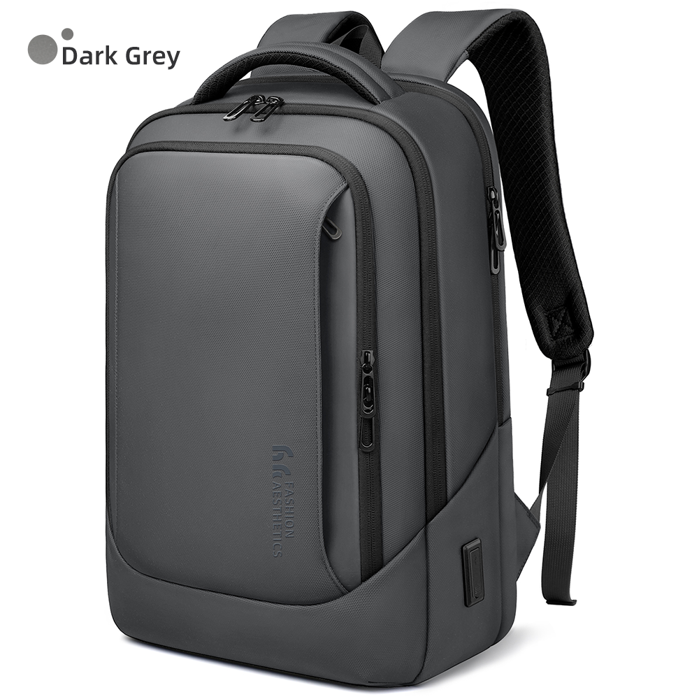 Mochila de viaje Heroic Knight de gran capacidad, impermeable, mochila para ordenador portátil de 15,6 ", mochila de trabajo para , mochila escolar: Gris oscuro