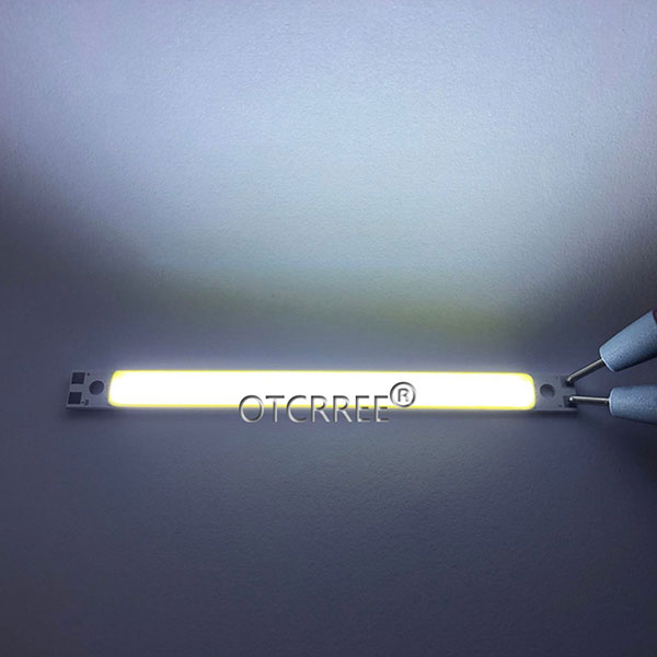 Led cob strip 120*10mm lampen 9v 12v dc 10w warm wit blauw rood groen flip chips voor doe-het-zelf autoverlichting cob led buizen: Wit 6500k 12v