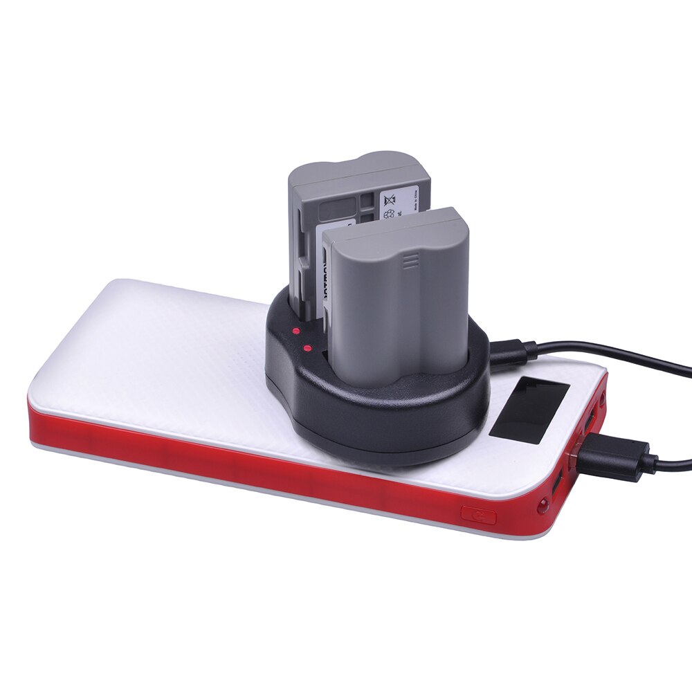 Batmax 1800mAh EN-EL3E EN-EL3 Battery +USB Dual Charger for Nikon D30 D50 D70 D90 D70S D300 Camera