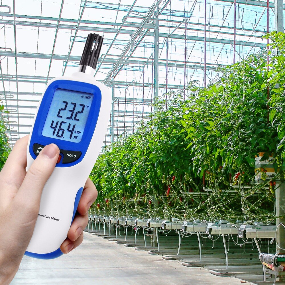 Wet-bulb Temperature range -20~70degC Digital Humidity &amp; Temperature Meter Hygrometer Psychrometer Min/Max Hold, LCD Backlight