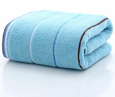 3pcs/set cotton bath towel set jogo de toalhas de banho 1pc bath towel brand 2pcs face towels Bathroom Set: Blue