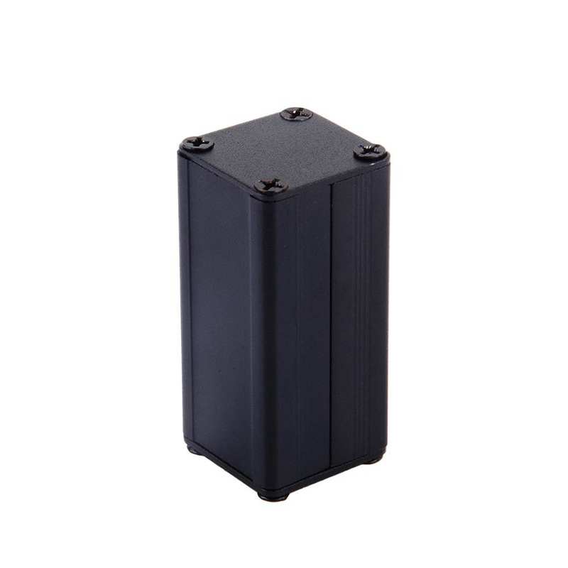 Electrical Junction Box Aluminum PCB Instrument Box Enclosure Electronic Cooling Case DIY 50x25x25mm Wire Connector Junction