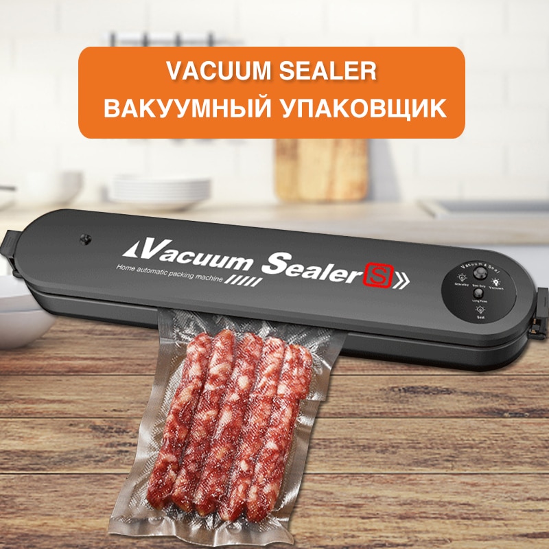 Food Vacuum Sealer Sausage Packaging Machine With 15pcs Bags Free Vacuum Food Sealing Machine Vacuum Sealer Packer