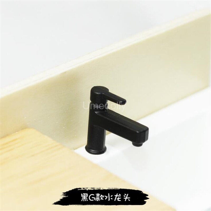 1PCS 1/12 Skala Miniatur Puppenhaus Wasserhahn Mini Wasserhahn Puppe Haus Wc Küche Waschbecken DIY Möbel Zubehör Spielzeug