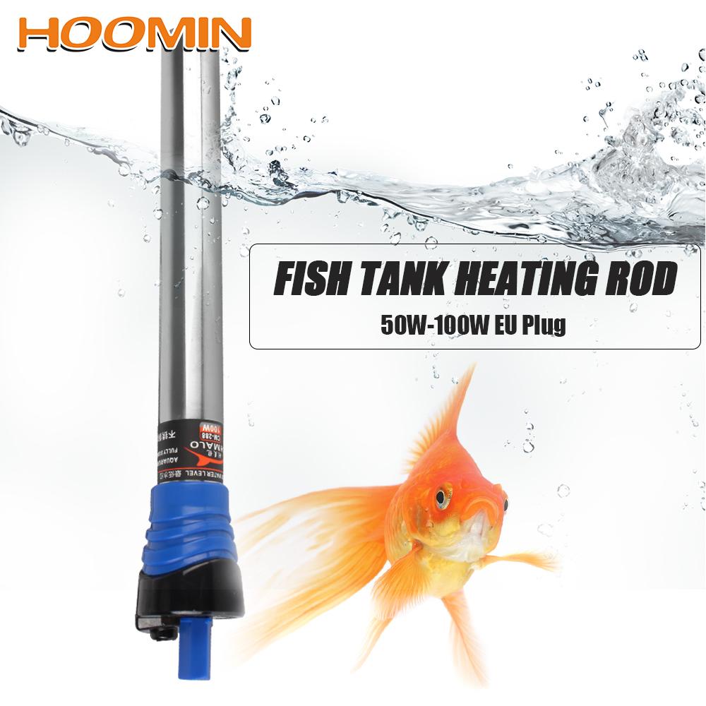 Aquarium Verwarmingselement 220V Eu Plug Voor Fish Tank Water Verwarming 50W/100W Verstelbare Temperatuur thermostaat Heater Rod
