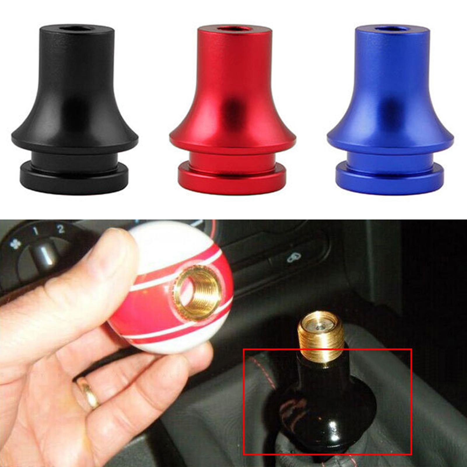 Pomo de palanca de cambios Base de adaptador de conector de aleación de aluminio de hilo pomo de cambio de modificación de coche para mitsubishi M10x1.25 paso de la rosca