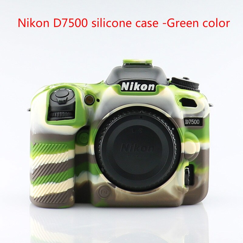 DSLR camera bag Nikon D780 Silicone Cover Camera Case Skin For Nikon D7500 Camera Rubber Body Cover: D7500-Camouflage