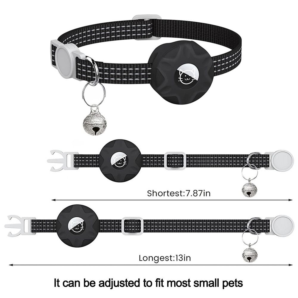Katt med gps för airtag-tillbehör, anti-förlorade halsband för apple airtags-hållare, spårningsbox, husdjurshalsband