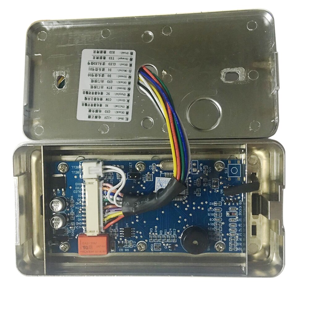 Waterproof Metal Rfid Access Control Keypad With 8000 Users+10 Key Fobs For RFID Door Access Control System