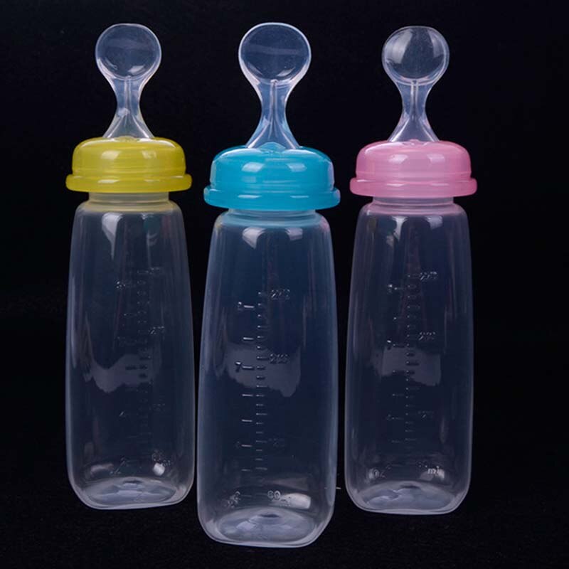 240ml spädbarn bebis småbarn mat flingor flaska medicin vatten matningssked pp pressa matartillbehör
